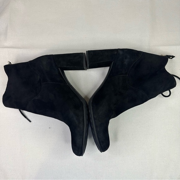 ONO Jutra Suede Heeled Ankle Boot Black 7.5 - Picture 6 of 14